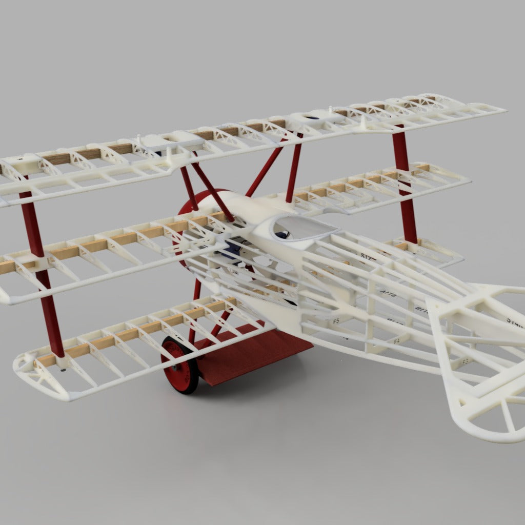 Fokker DR1 3D Printable RC Model airplane