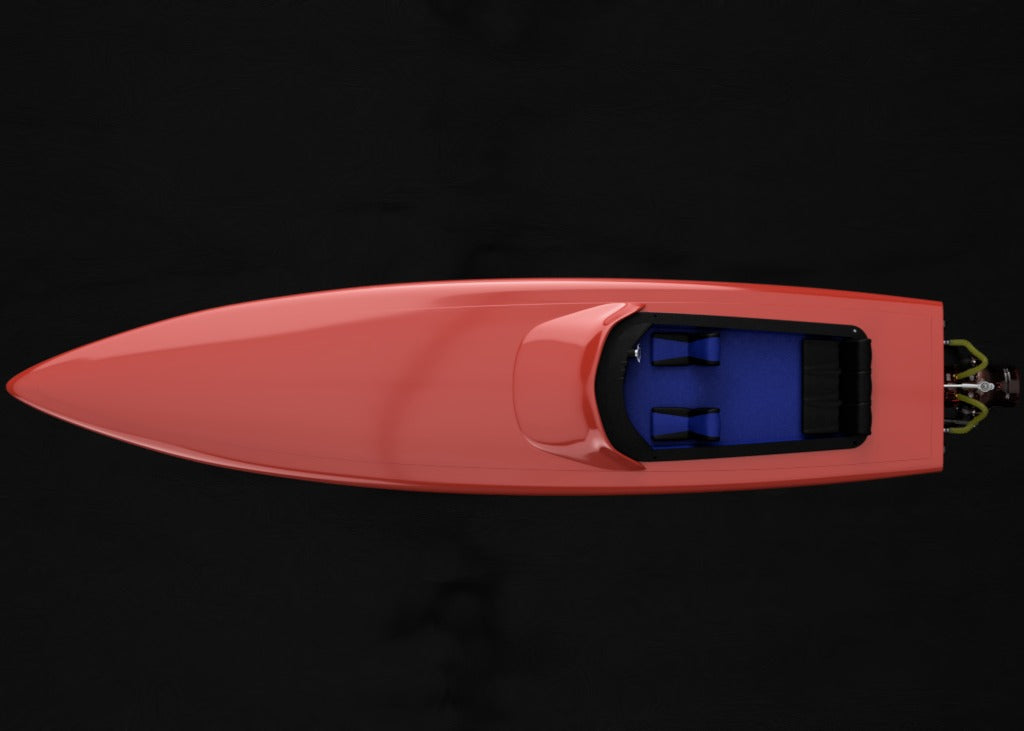 Large 3D printable Jet boat.